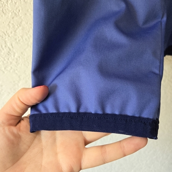 LL Bean L Blue Vintage 90's Popover Windbreaker‎ Jacket Snap Closure - Picture 6 of 8